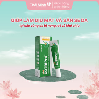 [Che tên] Cotripro Gel Thái Minh - Gel bôi trĩ, dùng khi bị trĩ, táo bón và rát hậu môn, hỗ trợ co nhanh búi trĩ - 25g