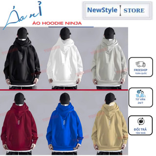 Áo Hoodie Njnja Bản Mũ Rộng Cổ Cao Chất Liệu Nỉ Bông 2 lớp Dày Dặn Siêu Ấm