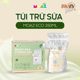 Túi Trữ Sữa Moaz Eco Cảm Biến Nhiệt Thông Minh - 200ml / 250ml có kèm bút [ BW Store ]