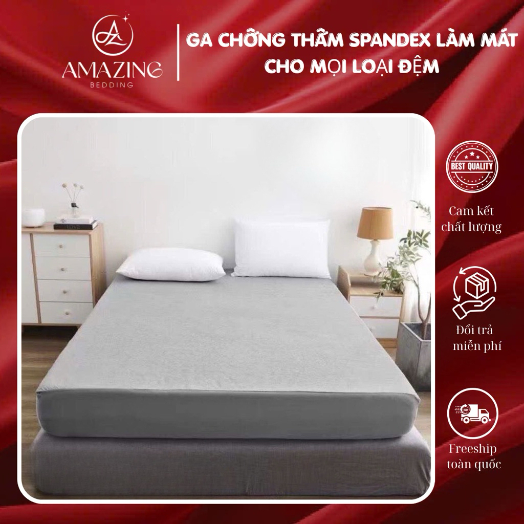 Ga chống thấm Cotton Spandex cao cấp chân đệm cao 30cm chống thấm tuyệt đối