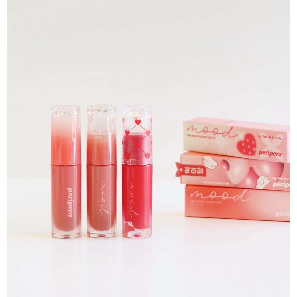 [Màu 01-42] Son tint bóng căng mọng ngọt ngào PERIPERA Ink Mood Glowy Tint A10