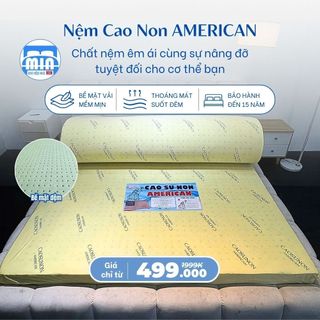   Đủ size  Nệm Cao Su Non American 1m 1m2 1m4 1m6 1m8 10p 15p 20p  BH 15 năm _khonemvietnam 