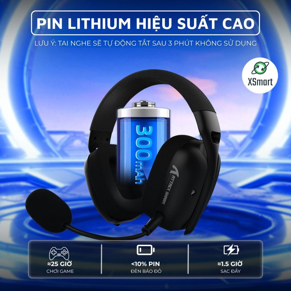 Tai Nghe Không Dây Chụp Tai Bluetooth Attack Shark L80 Super Bass Âm Thanh Vòm Có Mic Chơi Game | BigBuy360 - bigbuy360.vn