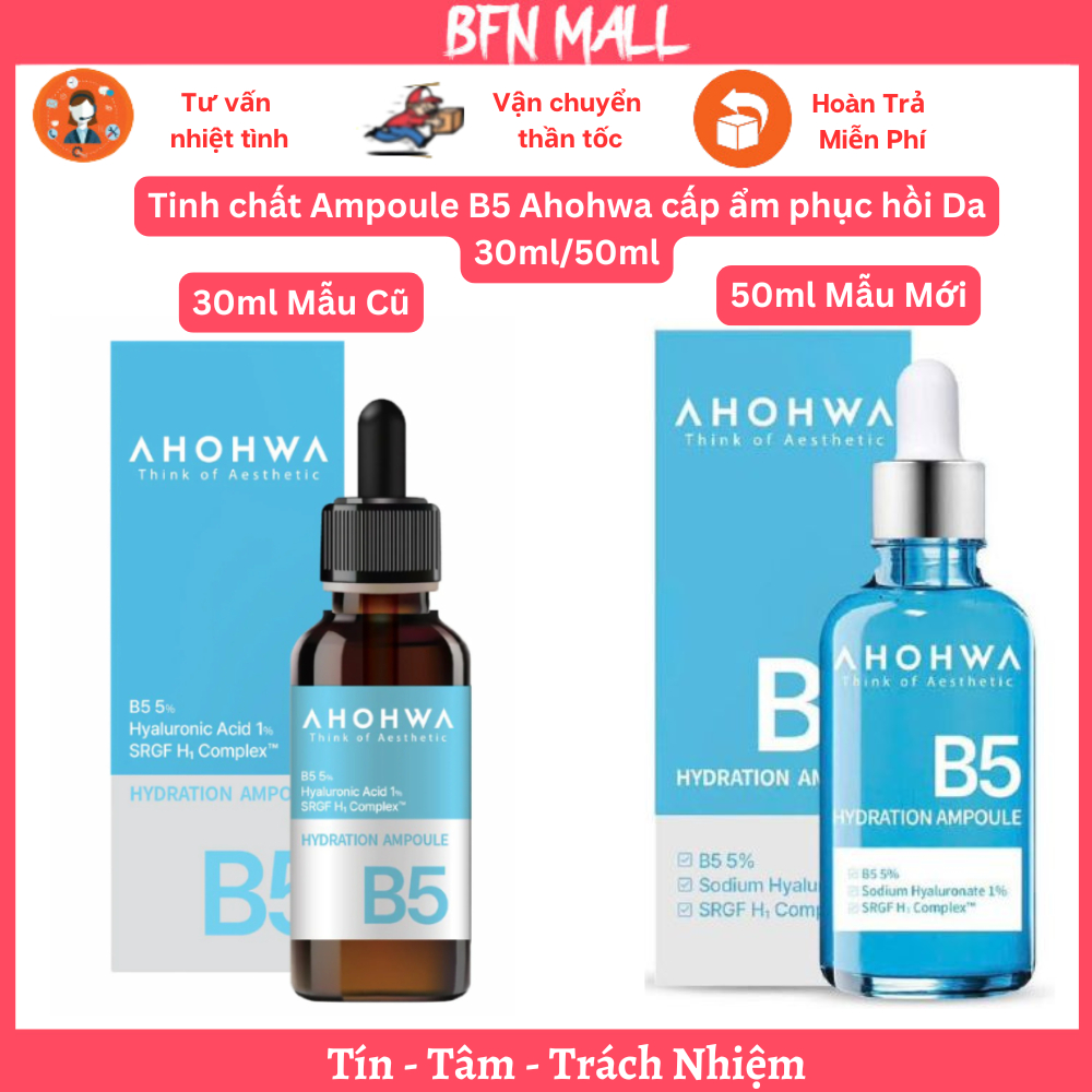 Tinh chất Ampoule B5 Ahohwa cấp ẩm phục hồi Da 30ml