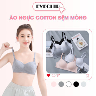 Áo ngực học sinh cấp 2 cấp 3, Áo lót nữ sinh mặc áo dài  chất cotton mút mỏng mềm mịn EVECHIP A838