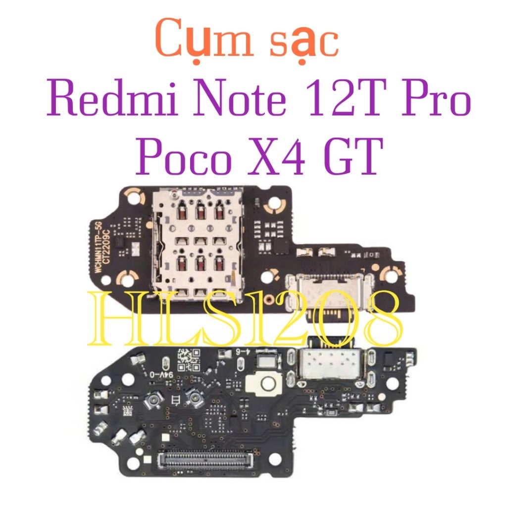 Cụm đuôi sạc, micro, ổ SIM Xiaomi 12T Pro, Xiaomi Mi 12T Pro