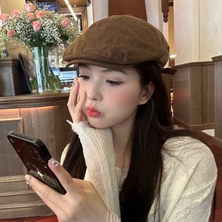 Mũ Beret Mỏ Vịt Phong Cách Retro Thời trang Hàn Quốc Mũ nồi vải lanh cotton cao cấp mới 2025 nam nữ