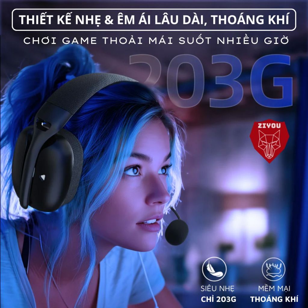 Tai Nghe Bluetooth Chụp Tai Không Dây Headphone Attack Shark L80 Âm Bass 3D Chơi Game Giải Trí | BigBuy360 - bigbuy360.vn