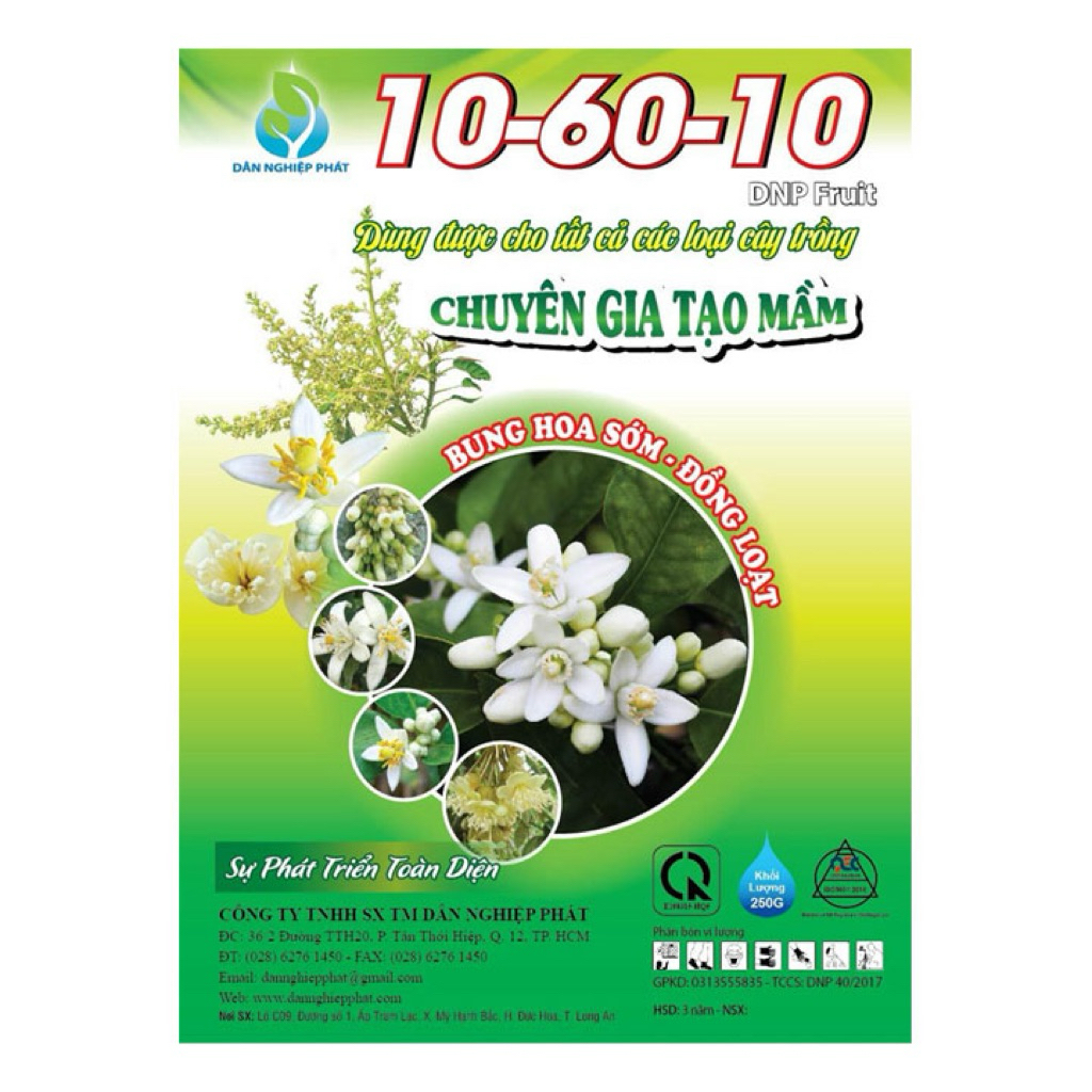 Phân bón 10-60-10 DNP 1kg