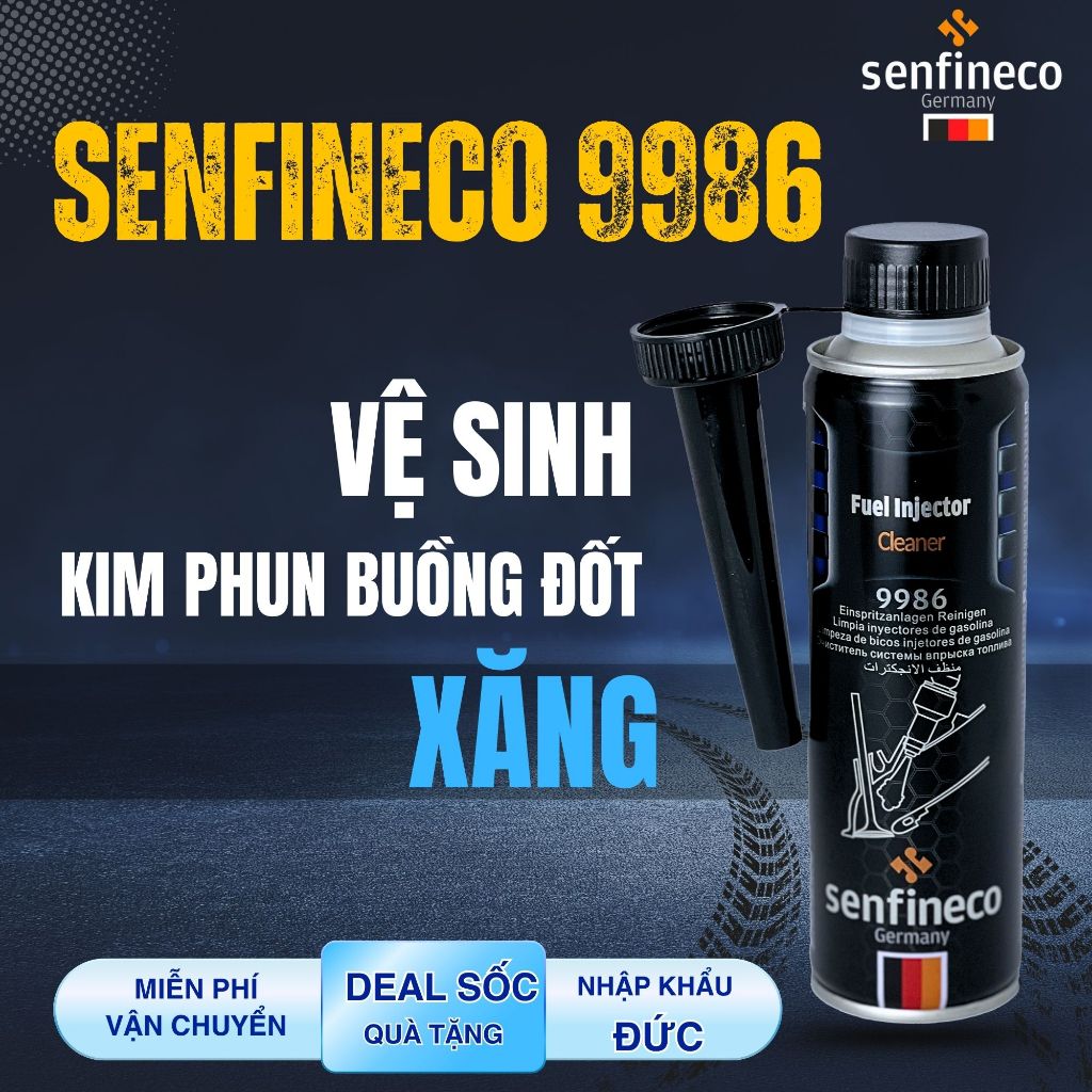 Vệ Sinh Kim Phun Buồng Đốt Xăng Senfineco 9986 300ml