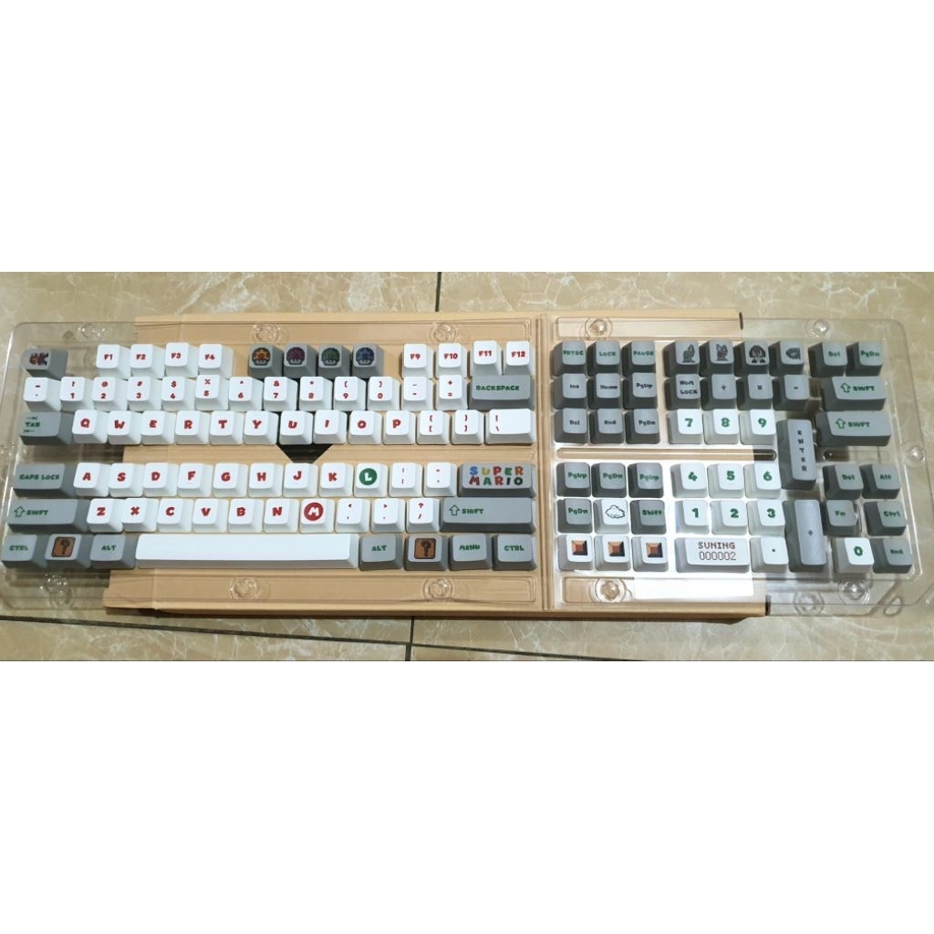 Keycap Mario xám OEM profile