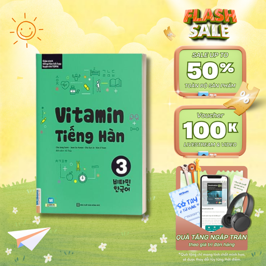 Sách - Vitamin Tiếng Hàn 3 - MCBooks
