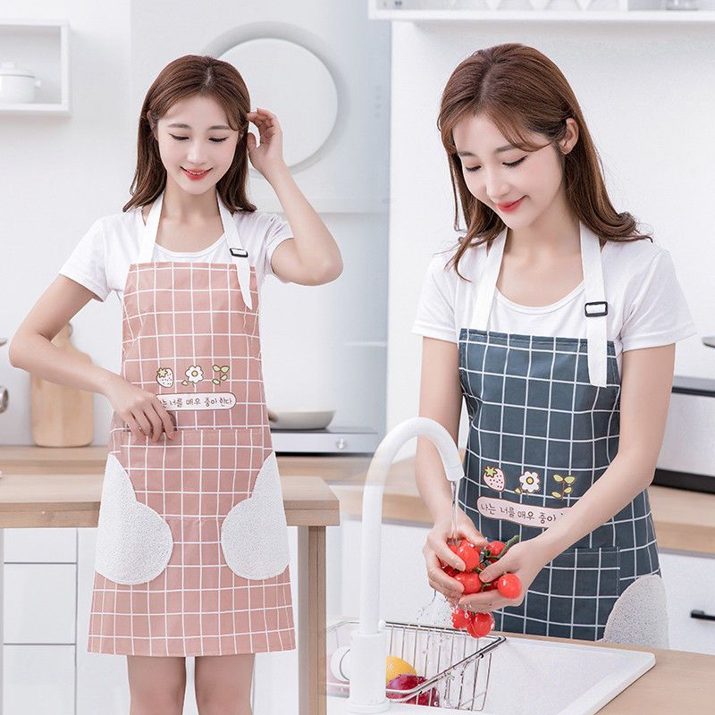 Tạp Dề Chống Thấm Họa Tiết Caro Phong Cách Hàn Quốc 88367 Home Store 68