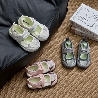 Giày thể thao cao cấp phối lưới cho bé trai bé gái đế mềm nhẹ chống trơn trượt phong cách hàn quốc