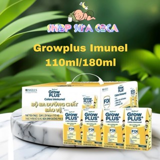 Thùng 24 hộp Growplus Vàng Imnunel 110/180ml Nutifood date mới Imu.nel Grow Plus Bạc 110ml/180ml