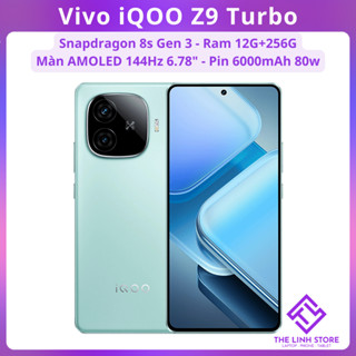 Điện thoại Vivo iQOO Z9 Turbo - Snapdragon 8s Gen 3 ram 12G 256G màn AMOLED 144Hz