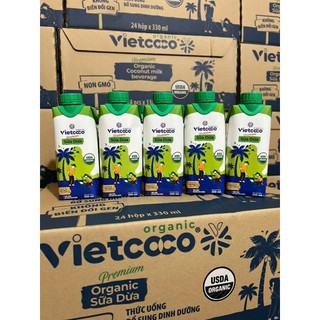 SỮA DỪA Organic Vietcoco 330ml ( 1 thùng 24 hộp)