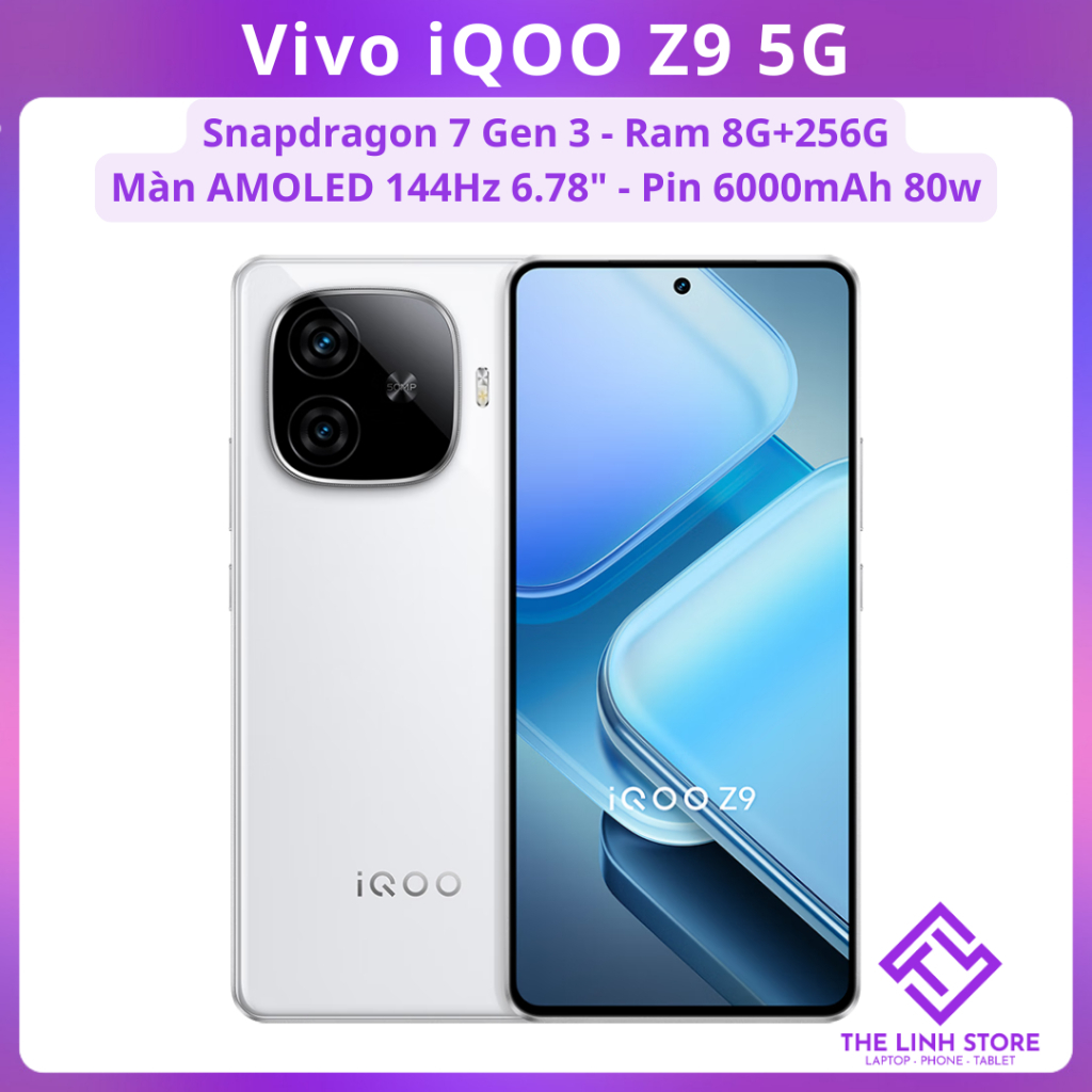 [Máy Cũ] Điện thoại Vivo iQOO Z9 5G - Snapdragon 7 Gen 3 ram 8G 256G