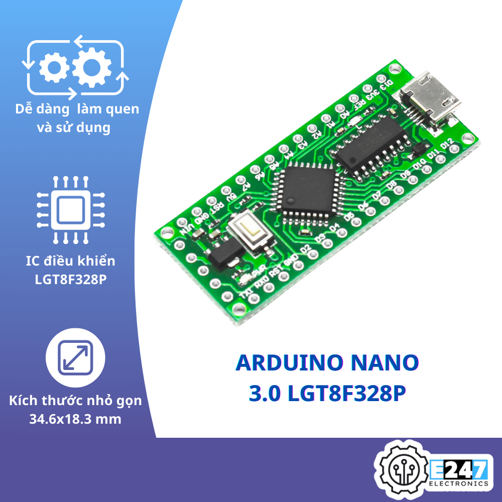 BO MẠCH ARDUINO NANO 3.0 LGT8F328P