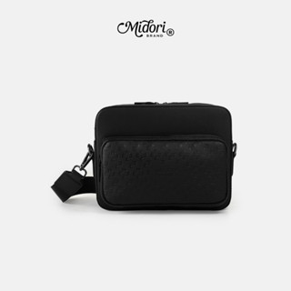 Túi Hộp Da Đeo Chéo Perry Nam Nữ Monogram Đựng Điện Thoại Ipad Đi Chơi | MIDORI M STUDIO