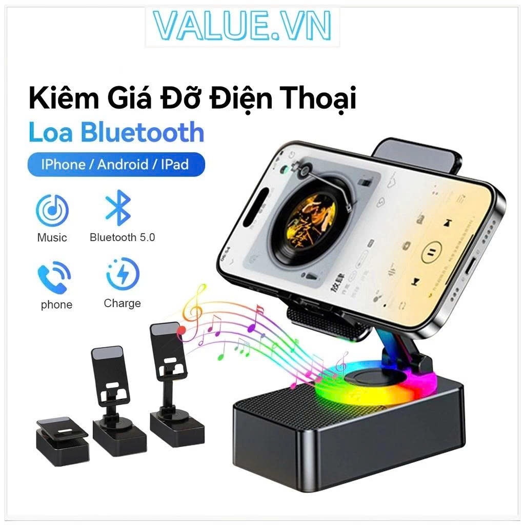 Loa Bluetooth K1 Loa 3 Trong 1 Tích Hợp Sạc Dự Phòng , Làm Loa Phát Nhạc, Giá Đỡ Điện Thoại Chống Tr