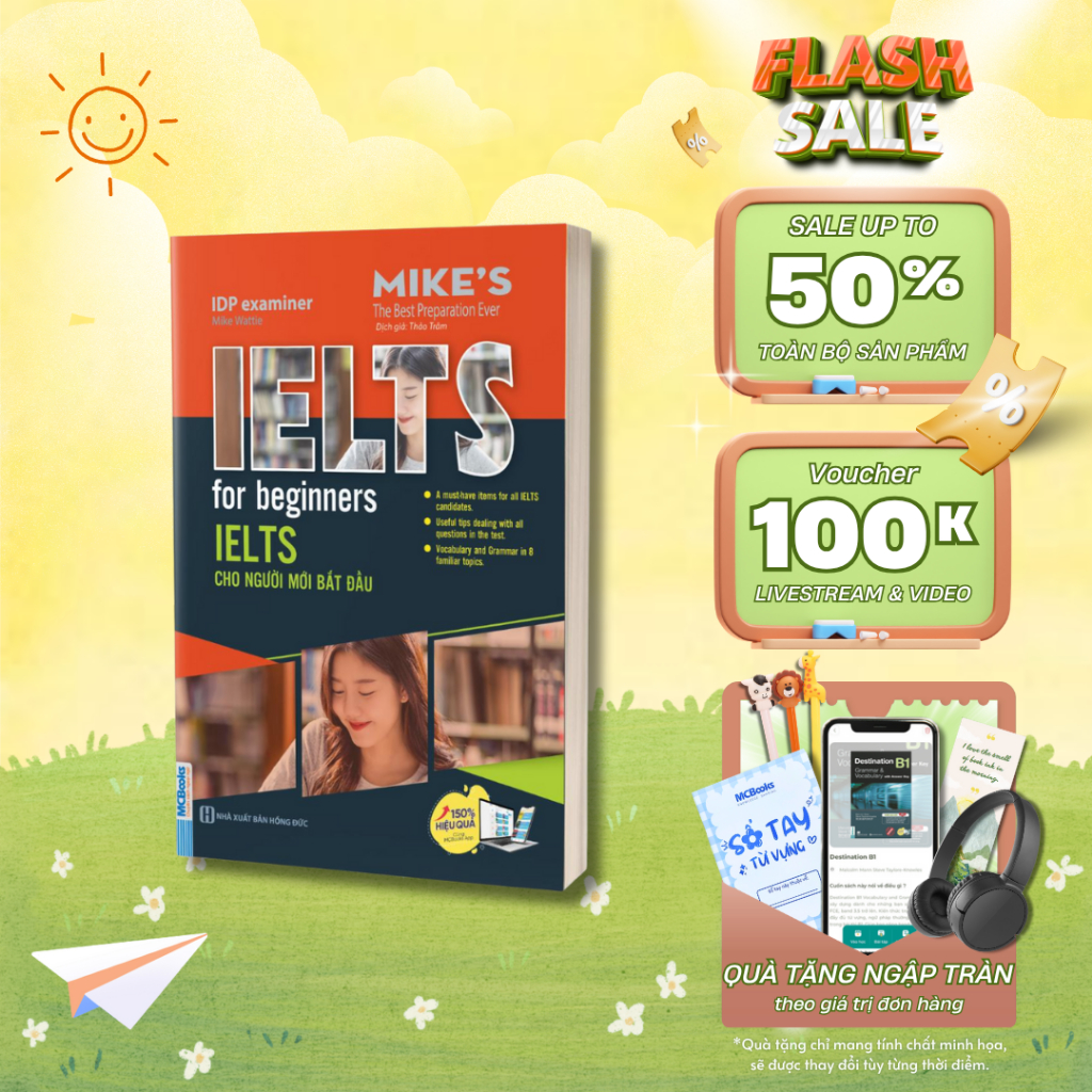 Sách - Ielts For Beginners Ielts Cho Người Mới Bắt Đầu - MCBooks Chính Hãng