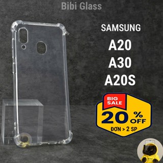 Ốp lưng Samsung A20 / A30 / A20S silicon trong suốt dẻo cao cấp chống sốc bảo vệ cam điện thoại