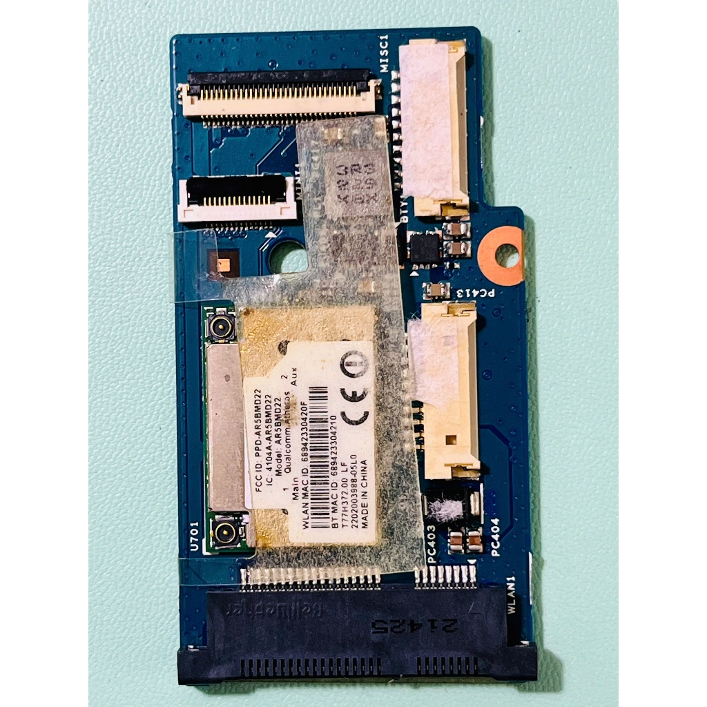 Board Nguồn Lan, WLAN Laptop Acer S3-MS2346 S3-391 S3-951 S3-591 48.4QP06.02M