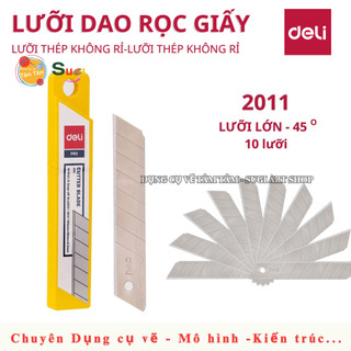 [ TÂM TÂM ] Lưỡi dao nhỏ , Lưỡi Dao lớn,  Deli 30 độ , 45 độ , Deli Cutter Blade