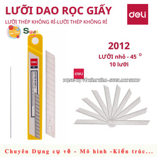 [ TÂM TÂM ] Lưỡi dao nhỏ , Lưỡi Dao lớn,  Deli 30 độ , 45 độ , Deli Cutter Blade