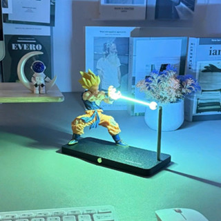 [ Chính Hãng ] Đèn Trang Trí Goku - Vegeta KamehaPhát Sáng – Mô Hình Dragon Ball Decor Bàn Làm Việc