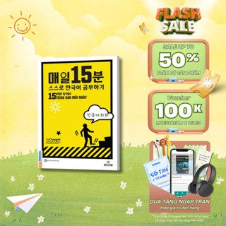 Sách - 15 phút tự học tiếng Hàn mỗi ngày Mcbooks