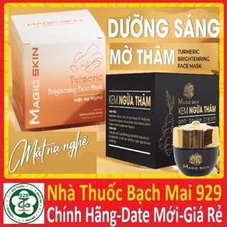  MẶT NẠ KEM NGHỆ NGỪA THÂM magic skin anti bruise cream turmeric brightening face mask magicskin  CHÍNH HÃNG MAGICSKIN  