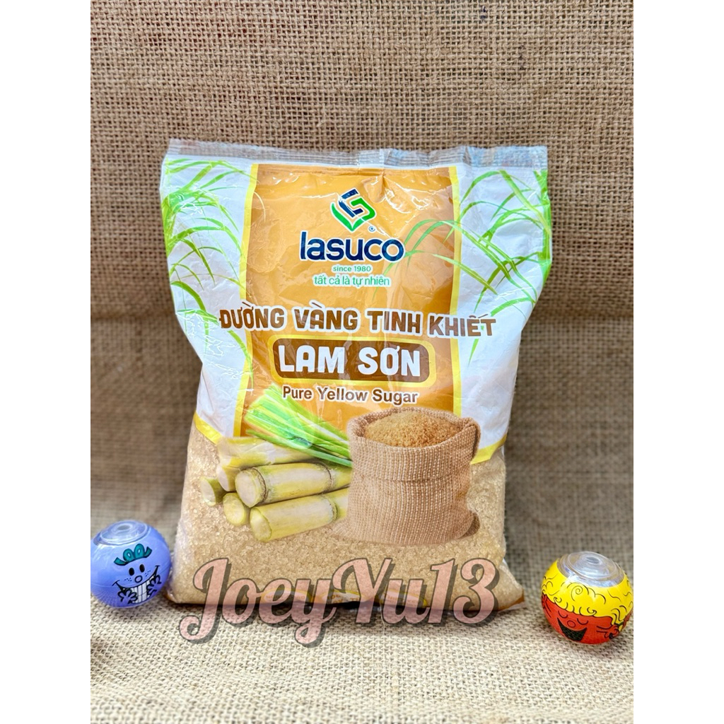 Đường Vàng Tinh Khiết Lam Sơn Lasuco 1kg – Pure Yellow Sugar – Tự nhiên 100% từ mía