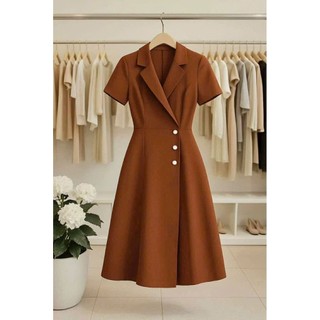 Đầm công sở cổ vest cao cấp S,M,L