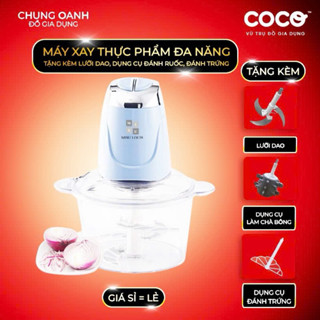 [Tặng Dụng Cụ Làm Ruốc] Máy Xay Đa Năng Cối Thuỷ Tinh 3L Misu Louis Công Suất 500W Bảo Hành 6 Tháng