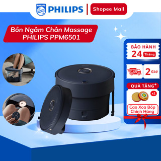 Bồn Ngâm Chân Massage PHILIPS 6501 - Thiết kế gấp gọn,massage ngâm chân thư giãn,gia nhiệt với công suất lớn 800W