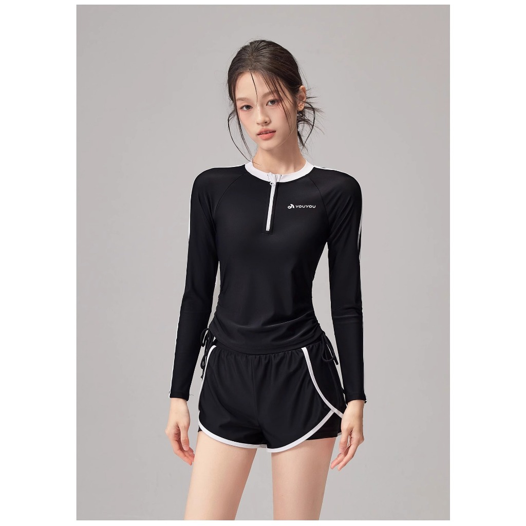 Đồ bơi dài tay quần short dài chống nắng nhiều màu cao cấp | BigBuy360 - bigbuy360.vn