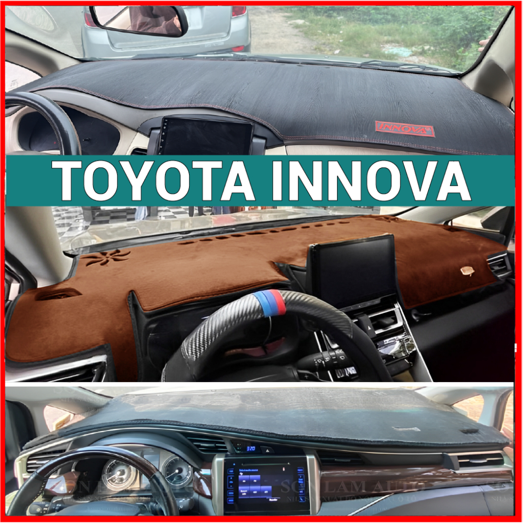 Thảm taplo da carbon cho Innova (2007-2026)