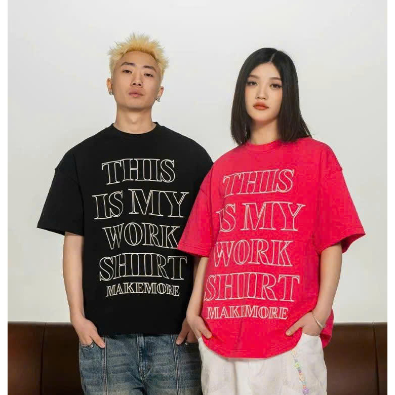 Áo thun Stee Cổ tròn THIS IS MY WORK Localbrand I TAYCLOTHINGI Unisex Cotton