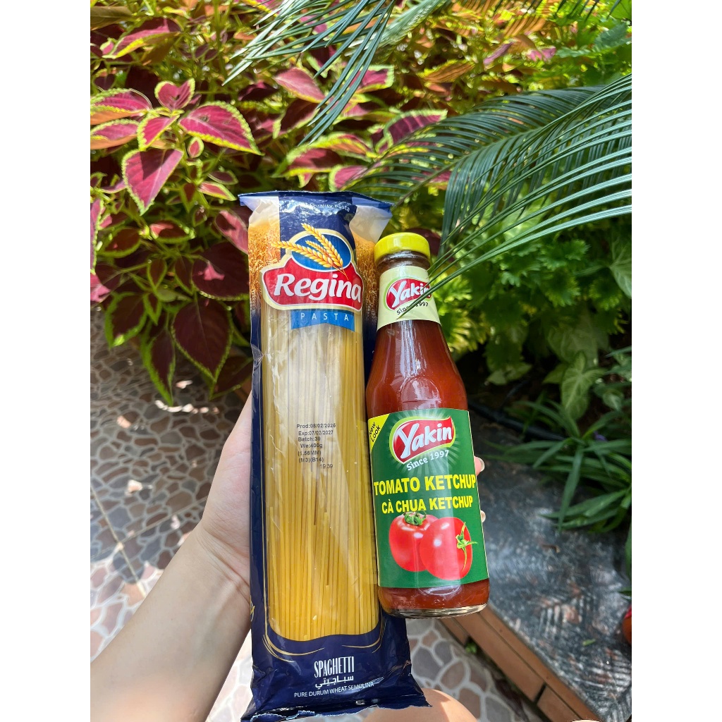 [Mì ý gia đình][Mì ý sỉ] Combo 1 gói mì REGINA gói 400gr + 1 sốt spagetti 330gr,hàng nhập khẩu có ho