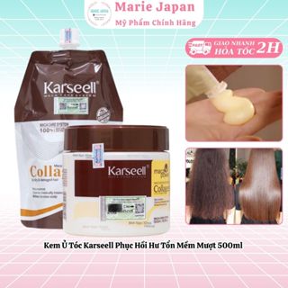 Kem Ủ Tóc Karseell Phục Hồi Hư Tổn Mềm Mượt Collagen Maca Essence Repair 500ml