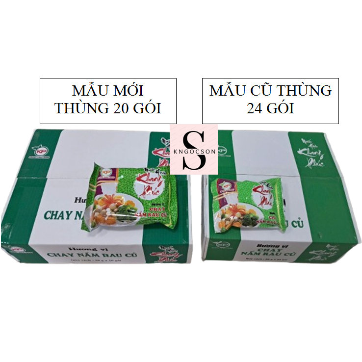 Thùng 20 gói Miến Chay Nấm Rau Củ Khang Phúc (50 gram / gói)