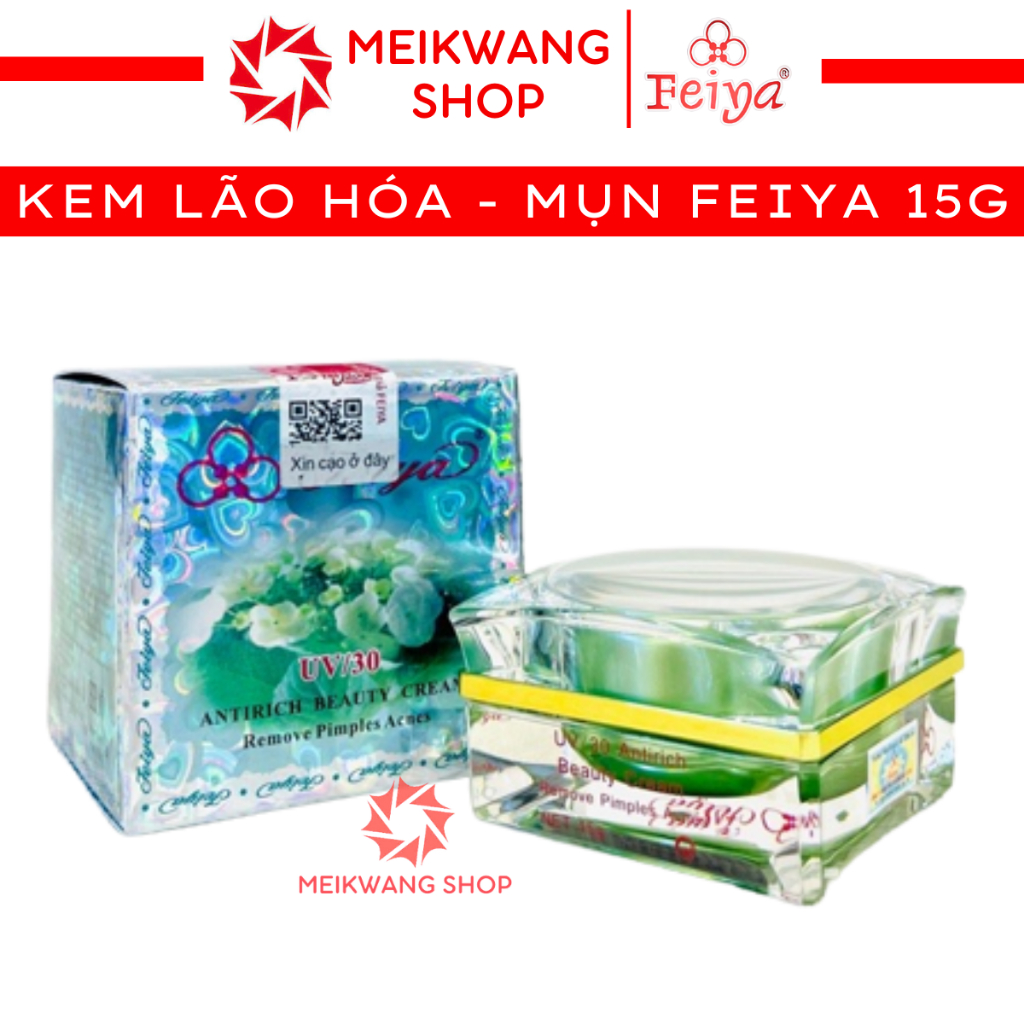Kem FEIYA Lão Hóa – Mụn 15g - FEIYA ANTIRICH BEAUTY CREAM – Làm Trắng – Chống Lão Hóa – Giảm Mụn