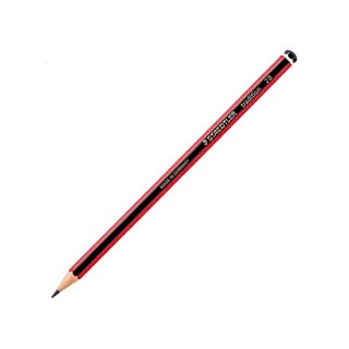 Bút Chì Gỗ Loại Tốt, Ngòi Khoẻ STAEDTLER Tradition 110-2B (Thân Sọc Đỏ-Đen)
