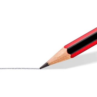 Bút Chì Gỗ Loại Tốt, Ngòi Khoẻ STAEDTLER Tradition 110-2B (Thân Sọc Đỏ-Đen)