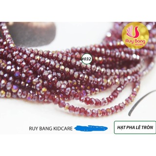 Hạt pha lê hình tròn 2mm, hạt đá đính kết váy áo, kết hoa thủ công, phụ kiện tóc, phụ kiện may mặc