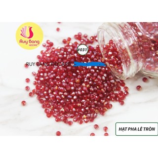 Hạt pha lê hình tròn 2mm, hạt đá đính kết váy áo, kết hoa thủ công, phụ kiện tóc, phụ kiện may mặc