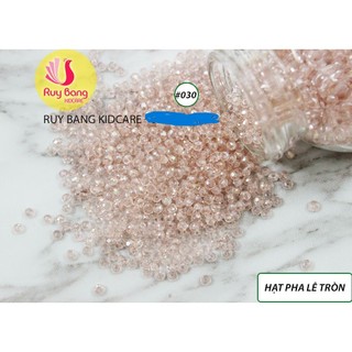 Hạt pha lê hình tròn 2mm, hạt đá đính kết váy áo, kết hoa thủ công, phụ kiện tóc, phụ kiện may mặc