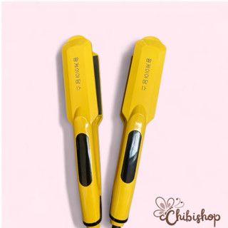 Máy dập xù , duỗi tóc Hàn Quốc phiên bản màu vàng màn hình led hiển thị nhiệt độ